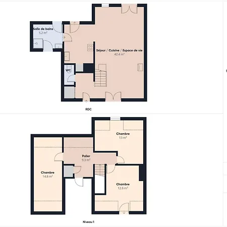 250m De La Plage, Maison Pour 4 Adultes 3 Enfants Batz-sur-Mer